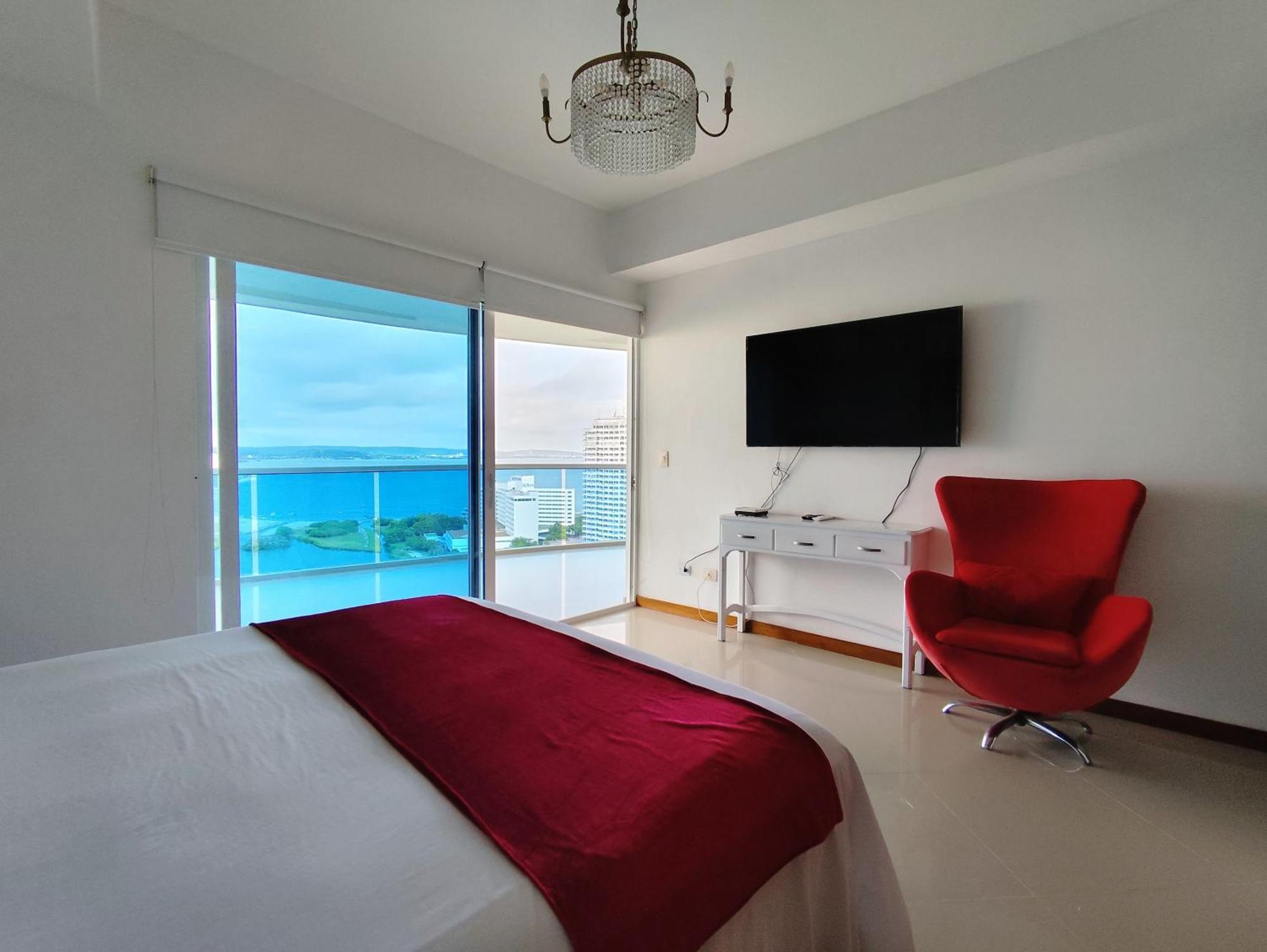Apartamento De Lujo Con Vista Al Mar - Excelente Ubicacion Cartagena Екстер'єр фото